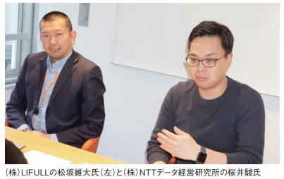 （株）LIFULLの松坂維大氏（左）と（株）NTTデータ経営研究所の桜井駿氏
